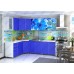 Кухня Орхидея - морская (синяя) 2,0м